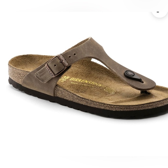 Birkenstock Gizeh Oiled Leather Olive color Sandals , size 36 EU , 5-5.5 US - Picture 11 of 12